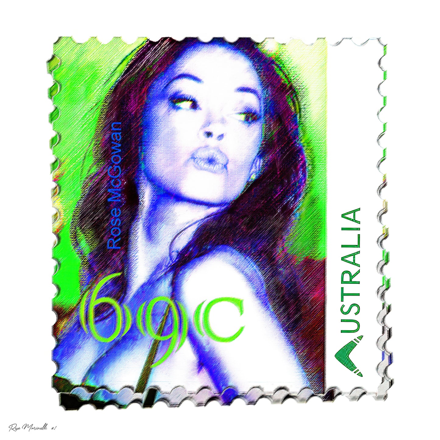 69 Cent Stamp: A Tribute to Rose McGowan